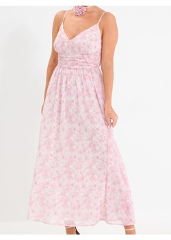 Sinsay - Sukienka midi w kwiaty z marszczeniami - wielobarwny ze sklepu Sinsay w kategorii Sukienki - zdjęcie 189227732
