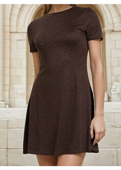 Sinsay - Dzianinowa sukienka mini - bordowy ze sklepu Sinsay w kategorii Sukienki - zdjęcie 189227742