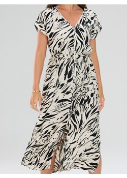 Sinsay - Sukienka midi ze wzorkiem - wielobarwny ze sklepu Sinsay w kategorii Sukienki - zdjęcie 189227752