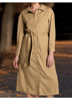 Sinsay - Sukienka midi z kołnierzykiem - brązowy ze sklepu Sinsay w kategorii Sukienki - zdjęcie 189227783