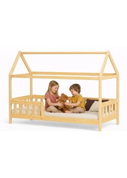 Drewniane łóżko dziecięce domek Z5-S89 ze sklepu Edinos.pl w kategorii Łóżka dziecięce - zdjęcie 189227913