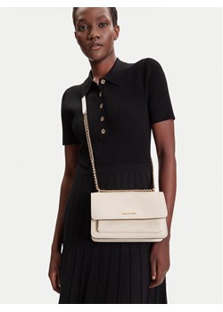 Torebka MICHAEL Michael Kors Claire 30T4GC7L3T Écru ze sklepu eobuwie.pl w kategorii Kopertówki - zdjęcie 189228030