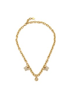 Zestaw naszyjnik i kolczyki Guess JUBN06 129JW Złoty ze sklepu eobuwie.pl w kategorii Naszyjniki - zdjęcie 189228062