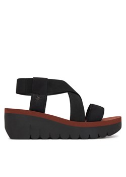 Sandały Fly London Yabifly P144922 Czarny ze sklepu eobuwie.pl w kategorii Sandały damskie - zdjęcie 189228073
