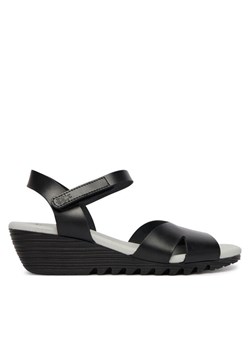 Sandały Fly London Ollafly P145446 Czarny ze sklepu eobuwie.pl w kategorii Sandały damskie - zdjęcie 189228170
