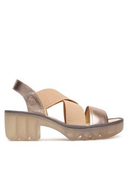 Sandały Fly London Tajifly P501502 Złoty ze sklepu eobuwie.pl w kategorii Sandały damskie - zdjęcie 189228221