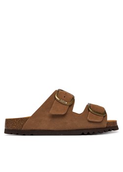 Klapki Scholl Noelle F00734 Brązowy ze sklepu eobuwie.pl w kategorii Klapki damskie - zdjęcie 189228304