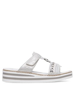 Klapki Rieker V02M6-40 Szary ze sklepu eobuwie.pl w kategorii Klapki damskie - zdjęcie 189228352