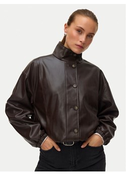 Vero Moda Kurtka z imitacji skóry Polly 10344161 Brązowy Relaxed Fit ze sklepu MODIVO w kategorii Kurtki damskie - zdjęcie 189231073