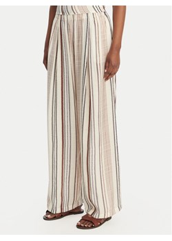 Eleh Spodnie materiałowe SS260132 Écru Relaxed Fit ze sklepu MODIVO w kategorii Spodnie damskie - zdjęcie 189231082