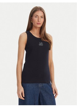 Luisa Spagnoli Top Bordo 543281 Granatowy Slim Fit ze sklepu MODIVO w kategorii Bluzki damskie - zdjęcie 189231093