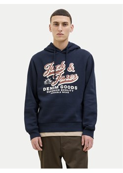 Jack & Jones Bluza Logo 12279649 Granatowy Regular Fit ze sklepu MODIVO w kategorii Bluzy męskie - zdjęcie 189231110