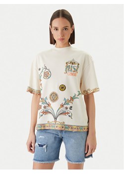 Just Cavalli T-Shirt 80PAHE08 CJ118 Biały Regular Fit ze sklepu MODIVO w kategorii Bluzki damskie - zdjęcie 189231122