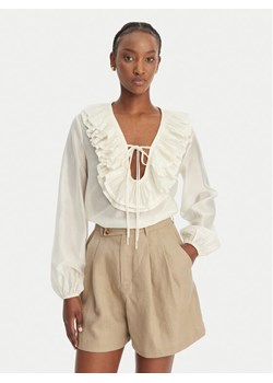 Eleh Bluzka SS260116 Biały Regular Fit ze sklepu MODIVO w kategorii Bluzki damskie - zdjęcie 189231232