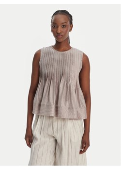 Eleh Bluzka SS260268 Beżowy Regular Fit ze sklepu MODIVO w kategorii Bluzki damskie - zdjęcie 189231322