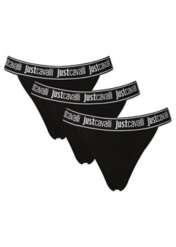 Just Cavalli Komplet stringów 80PAJU01 CJUT2 Czarny ze sklepu MODIVO w kategorii Majtki damskie - zdjęcie 189231390