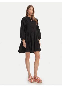 Seafolly Sukienka letnia Embroidery 54155-DR Czarny Regular Fit ze sklepu MODIVO w kategorii Sukienki - zdjęcie 189231391