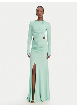 Just Cavalli Sukienka wieczorowa 80PAO922 J0253 Niebieski Slim Fit ze sklepu MODIVO w kategorii Sukienki - zdjęcie 189231402