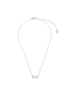 Guess Naszyjnik JUBN06 047JW Srebrny ze sklepu MODIVO w kategorii Naszyjniki - zdjęcie 189231451