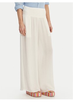 Seafolly Spodnie materiałowe Beach Edit 55699-PA Biały Relaxed Fit ze sklepu MODIVO w kategorii Spodnie damskie - zdjęcie 189231462