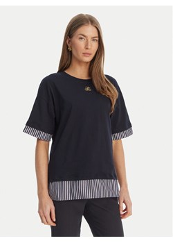 Luisa Spagnoli T-Shirt Baiadera 543155 Granatowy Regular Fit ze sklepu MODIVO w kategorii Bluzki damskie - zdjęcie 189231464