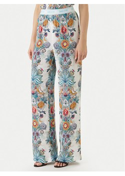 Just Cavalli Spodnie materiałowe 80PAA120 NS837 Błękitny Wide Leg ze sklepu MODIVO w kategorii Spodnie damskie - zdjęcie 189231562