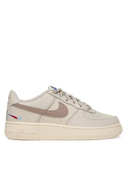 Nike Sneakersy Air Force 1 LV8 1 (GS) HQ1907 100 Beżowy ze sklepu MODIVO w kategorii Buty sportowe dziecięce - zdjęcie 189231600