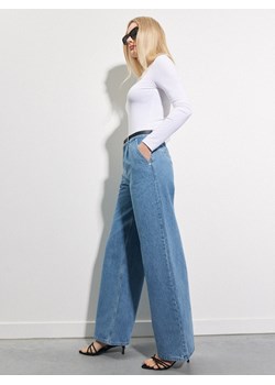 Mohito - Jeansy wide leg - niebieski ze sklepu Mohito w kategorii Jeansy damskie - zdjęcie 189234572