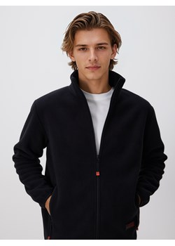 Reserved - Polarowa bluza ze stójką - czarny ze sklepu Reserved w kategorii Bluzy męskie - zdjęcie 189234704
