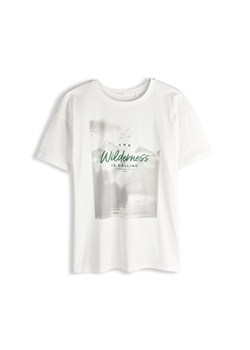 GATE Bawełniana koszulka z nadrukiem 34 ze sklepu gateshop w kategorii Bluzki damskie - zdjęcie 189236213