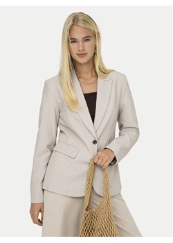 ONLY Marynarka Raven 15338389 Beżowy Slim Fit ze sklepu MODIVO w kategorii Marynarki damskie - zdjęcie 189236552