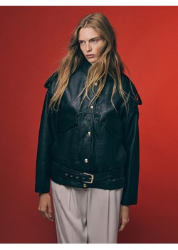 Reserved - Kurtka z owczej skóry - czarny ze sklepu Reserved w kategorii Kurtki damskie - zdjęcie 189237132