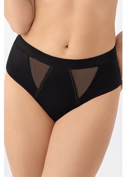 Gorsenia B005 Marisa brazyliany wysoki stan z tiulem czarny ze sklepu kontri.pl w kategorii Majtki damskie - zdjęcie 189238040