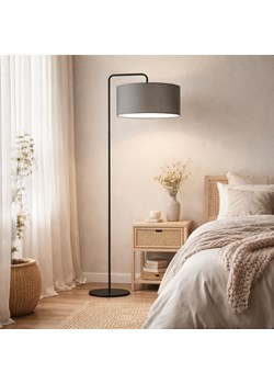 Szara lampa podłogowa do salonu BOLIVIA w stylu minimalistycznym ze sklepu Lysne w kategorii Lampy podłogowe - zdjęcie 189238454