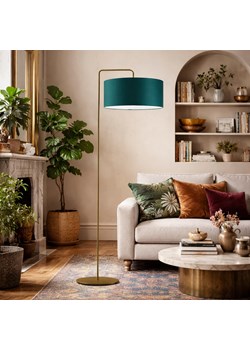 Lampa podłogowa butelkowa zieleń BOLIVIA lampa stojąca do salonu ze sklepu Lysne w kategorii Lampy podłogowe - zdjęcie 189238461