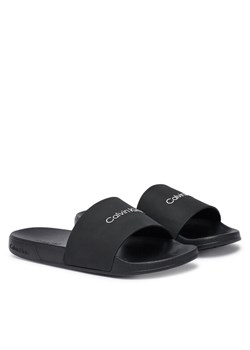 Klapki Calvin Klein Ess Slide Monobrand Cv HM0HM02107 Czarny ze sklepu eobuwie.pl w kategorii Klapki męskie - zdjęcie 189238783