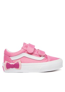 Tenisówki Vans Old Skool V Bow VN000EDCFRQ1 Różowy ze sklepu eobuwie.pl w kategorii Trampki dziecięce - zdjęcie 189238813