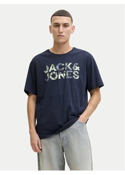 Jack & Jones T-Shirt Ejeff Logo 12288536 Granatowy Regular Fit ze sklepu MODIVO w kategorii T-shirty męskie - zdjęcie 189239184