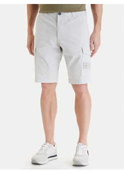 Napapijri Szorty materiałowe N-Horton NP0A4HOS Szary Regular Fit ze sklepu MODIVO w kategorii Spodenki męskie - zdjęcie 189239960