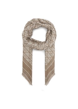 Calvin Klein Chusta Emblem Aop Jacquard Square Scarf LV04F8080G Beżowy ze sklepu MODIVO w kategorii Szaliki i chusty damskie - zdjęcie 189240040