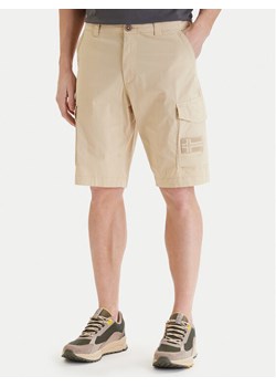 Napapijri Szorty materiałowe N-Horton NP0A4HOS Beżowy Regular Fit ze sklepu MODIVO w kategorii Spodenki męskie - zdjęcie 189240054