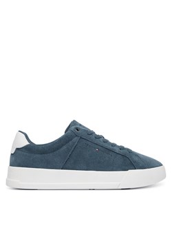 Tommy Hilfiger Sneakersy Th Court Suede FM0FM05824 Niebieski ze sklepu MODIVO w kategorii Buty sportowe męskie - zdjęcie 189240083