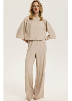 Esotiq dwuczęściowa piżama damska Bloovii Homely 44034-82X, Kolor beżowy, Rozmiar M, BLOOVII ze sklepu Intymna w kategorii Piżamy damskie - zdjęcie 189241404