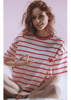 Esotiq bawełniana piżama damska Bloovii Obsession 44639-33X, Kolor kremowo-czerwony, Rozmiar L, BLOOVII ze sklepu Intymna w kategorii Piżamy damskie - zdjęcie 189241413