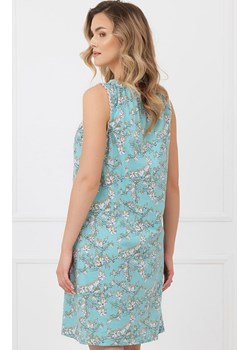 Damska koszula nocna na szerokich ramiączko Hikari, Kolor turkusowy-wzór, Rozmiar M, Italian Fashion ze sklepu Intymna w kategorii Koszule nocne - zdjęcie 189241571