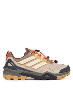 Trekkingi adidas Terrex Skychaser Gore-Tex JR3961 Beżowy ze sklepu eobuwie.pl w kategorii Buty trekkingowe damskie - zdjęcie 189241901