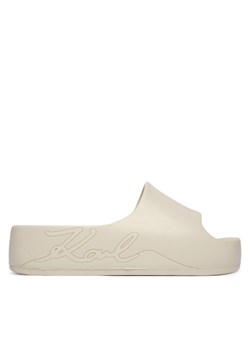 Klapki KARL LAGERFELD Kobo II KL86048F Écru ze sklepu eobuwie.pl w kategorii Klapki damskie - zdjęcie 189242001
