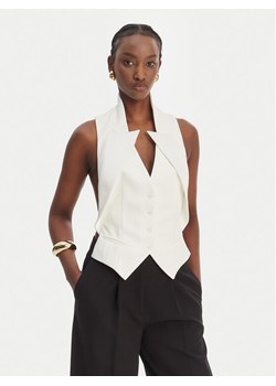 Elisabetta Franchi Kamizelka GL-003-61E2-V290 Biały Regular Fit ze sklepu MODIVO w kategorii Kamizelki damskie - zdjęcie 189244063