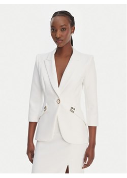 Elisabetta Franchi Marynarka GI-215-61E2-V590 Biały Regular Fit ze sklepu MODIVO w kategorii Marynarki damskie - zdjęcie 189244071