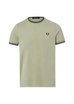 Fred Perry Koszulka męska Mężczyźni Bawełna trzcinowy jednolity ze sklepu vangraaf w kategorii T-shirty męskie - zdjęcie 189244252